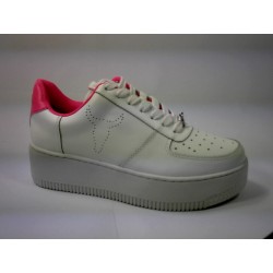 RICH WINDSOR SMITH LEATHER - WHT/NEON PINK