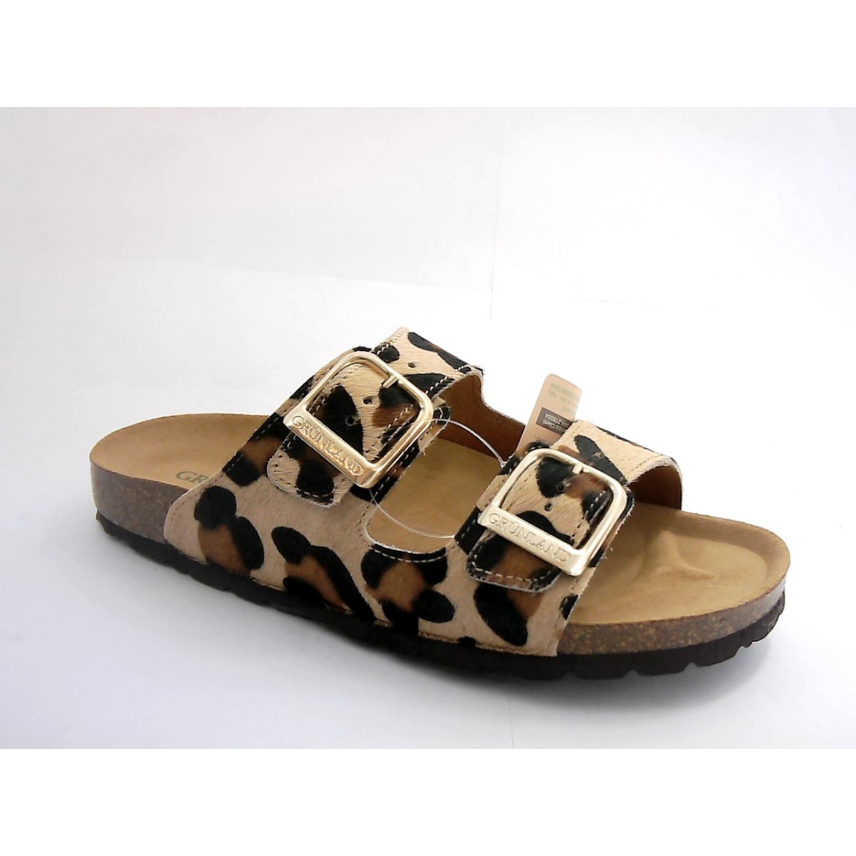 2598 GRUNLAND 40 SARA CIABATTA DONNA P. - BEIGE-MULT - Buratti Calzature
