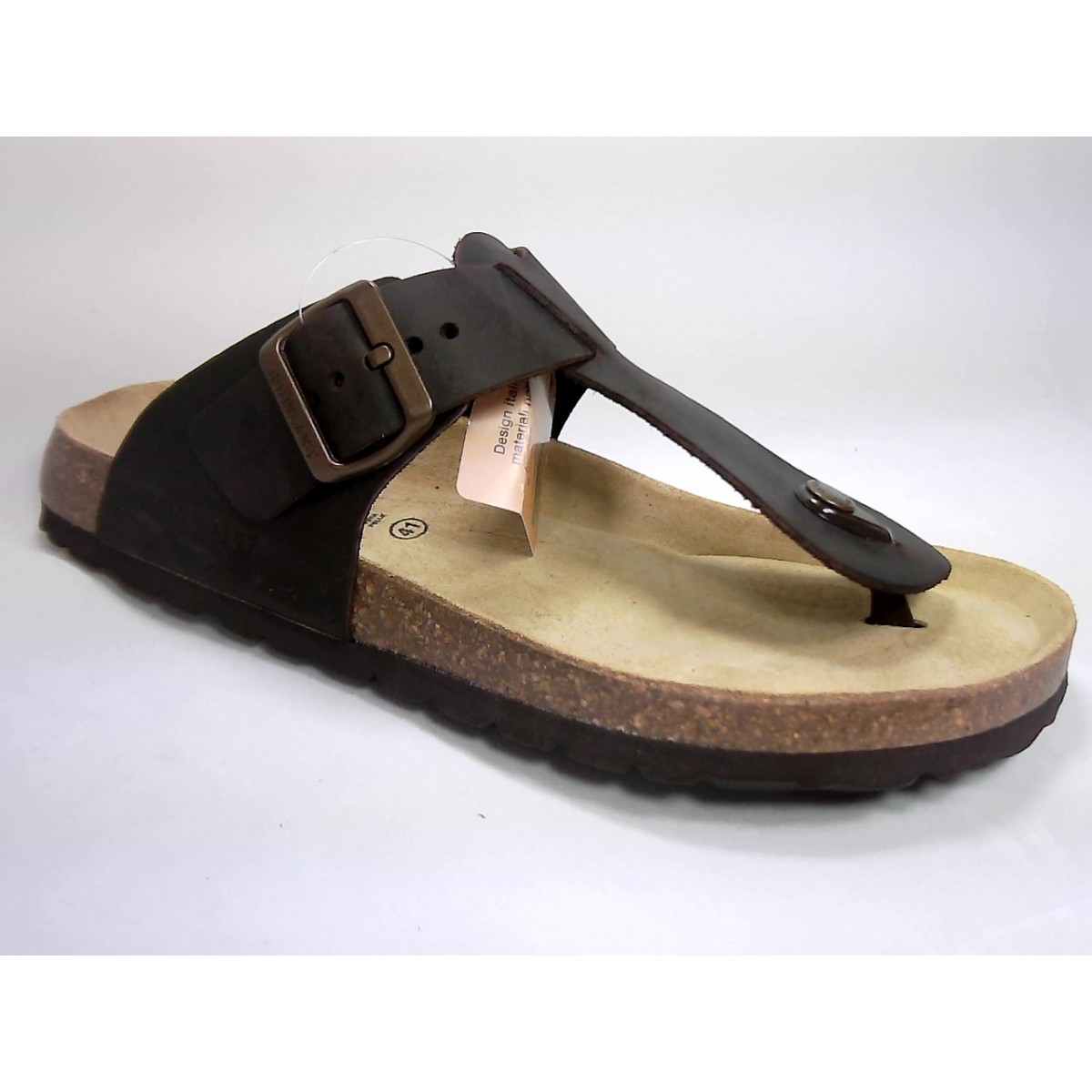 2636 GRUNLAND 40 BOBO CIABATTA UOMO P. - MOGANO - Buratti Calzature