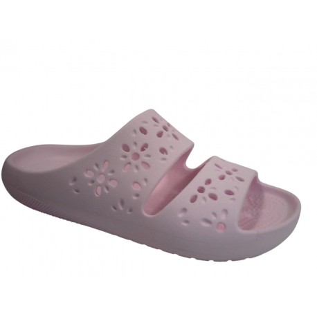 210966 CROCS CLASSIC FLORAL CUT OUT SANDAL W - PIMK