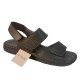 1241 GRUNLAND 80 LAPO SANDALO UOMO P. - NERO