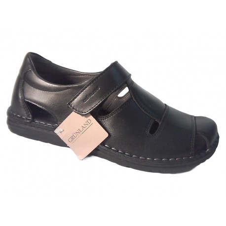 1515 GRUNLAND 80 LAPO SANDALO UOMO P. - NERO