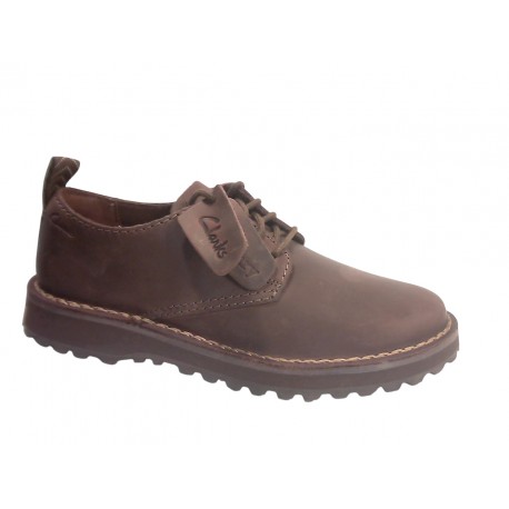 178983 CLARKS SOLSBURY LACE - MARRONE SCURO