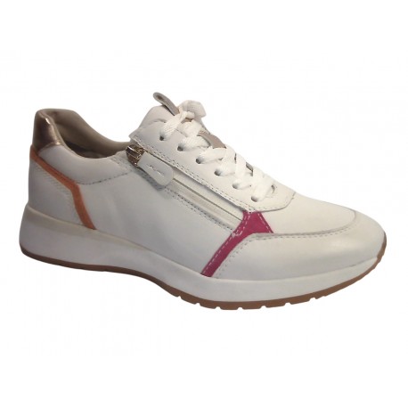 23717-32 TAMARIS MATERIALMIX AUS LEDER UND SYNTHET - 197 WHITE