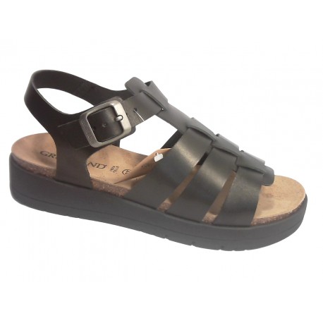1344 GRUNLAND 70 DOXE SANDALO DONNA P. - NERO