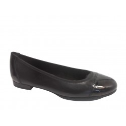 22124-24 TAMARIS MATERIALMIX AUS LEDER UND SYNTHET - 001 BLACK