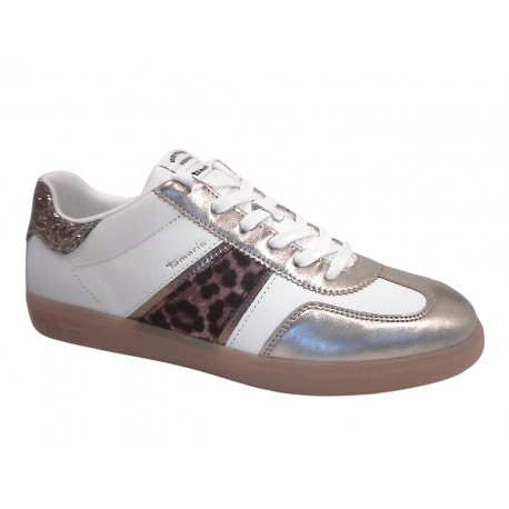 23624-34 TAMARIS MATERIALMIX AUS LEDER, TEXTIL UND - 329 LEOPAR