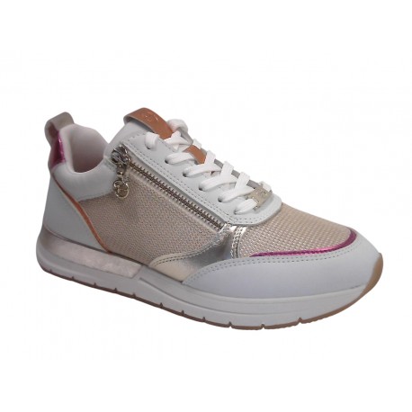 23732-34 TAMARIS ESSENTIALS MATERIALMIX AUS TEXTIL - 132 WHITE/