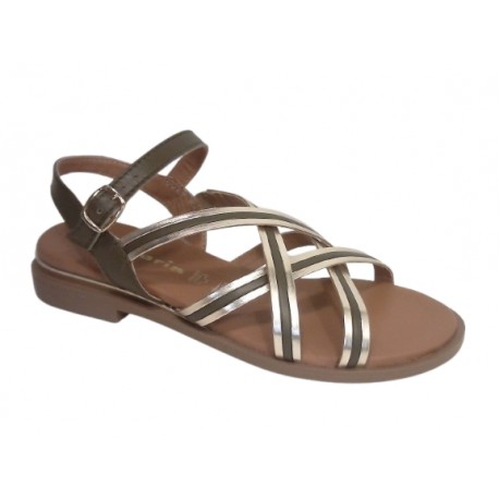 28108-24 TAMARIS MATERIALMIX AUS LEDER UND SYNTHET - 761 OLIVE