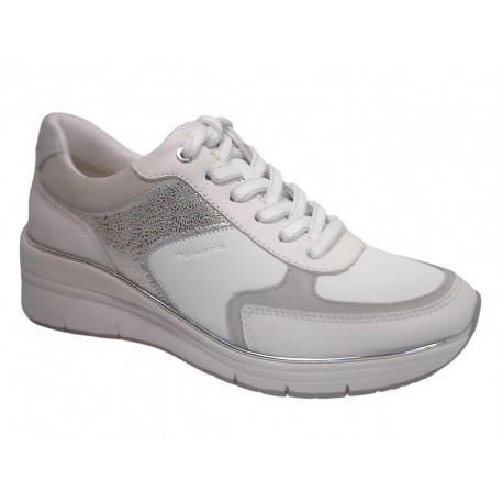 23764-43 TAMARIS MATERIALMIX AUS LEDER UND SYNTHET - 8C0 LT. BL