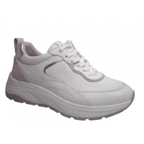 23718-46 TAMARIS MATERIALMIX AUS LEDER UND SYNTHET - 171 WHITE/