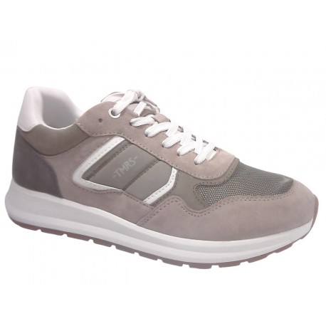 13615-45 TAMARIS MEN MATERIALMIX AUS LEDER, TEXTIL - 761 OLIVE