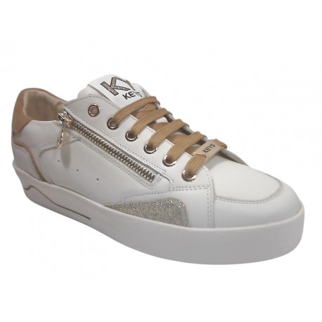 K-11861 KEYS LIME A - 10562 WHITE/COGNAC