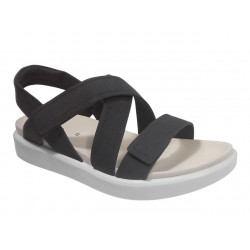 238813 ECCO SOFT SANDAL W CROSS STRAP - 02038 MARI