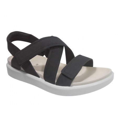 238813 ECCO SOFT SANDAL W CROSS STRAP - 02038 MARI