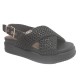 28224-46 TAMARIS MATERIALMIX AUS LEDER UND TEXTIL - 001 BLACK