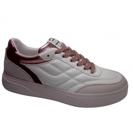 23663-45 TAMARIS MATERIALMIX AUS LEDER UND SYNTHET - 147 OFFWHI