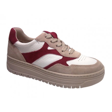 23717-45 TAMARIS MATERIALMIX AUS LEDER UND SYNTHET - 402 BEIGE