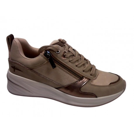 23754-45 TAMARIS ESSENTIALS MATERIALMIX AUS TEXTIL - 400 BEIGE