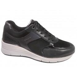 23764-43 TAMARIS MATERIALMIX AUS LEDER UND SYNTHET - 890 NAVY C