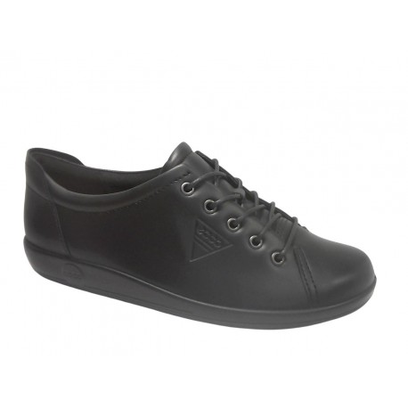 206503 ECCO SOFT 2.0 LACE SHOE - 56723 BLAC