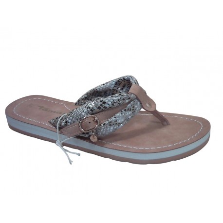 27149-46 TAMARIS ESSENTIALS MATERIALMIX AUS TEXTIL - 483 BEIGE