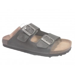 1631 GRUNLAND 40 BOBO CIABATTA UOMO P. - ANTRACITE