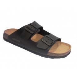 3013 GRUNLAND 40 BOBO CIABATTA UOMO S. - NERO-NERO