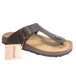 1637 GRUNLAND 40 BOBO CIABATTA UOMO P. - MOGANO