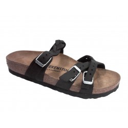 1026334 BIRKENSTOCK FRANCA BRAIDED - BLACK