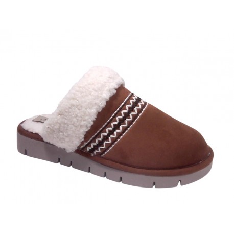 1605 GRUNLAND G7 LOXI CIABATTA DONNA S. - CUOIO