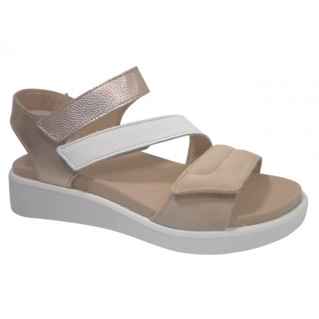 21407-11 ARA MADEIRA-S KALBVELOUR - SAND/WEISS/PLATIN