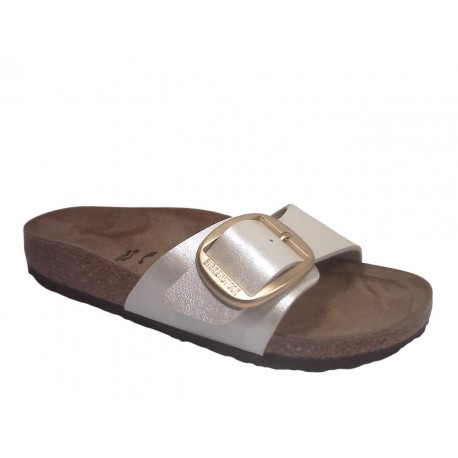 1015279 BIRKENSTOCK MADRID BIG BUCKLE - PEARL WHIT