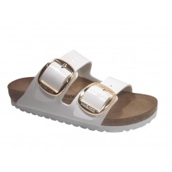 1019818 BIRKENSTOCK ARIZONA BIG BUCKLE - PATENT WHI