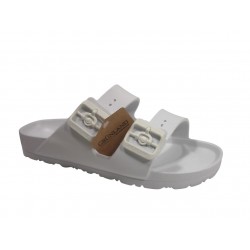 2612 GRUNLAND M2 DATO CIABATTA DONNA S. - BIANCO