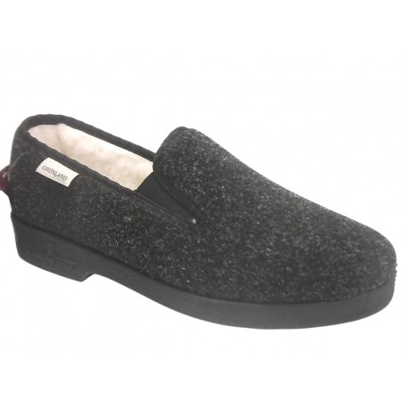 0011 GRUNLAND 47 EZIO PANTOF. UNISEX S. - NERO
