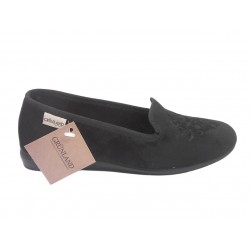 1267 GRUNLAND 57 TEXI PANTOF. DONNA SINT. - NERO-NERO