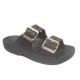 213316 CROCS SATURDAY METALLIC BUCKLE SNDLW - BLK