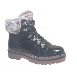 26264-43 TAMARIS MATERIALMIX AUS TEXTIL UND SYNTHE - 018 BLACK