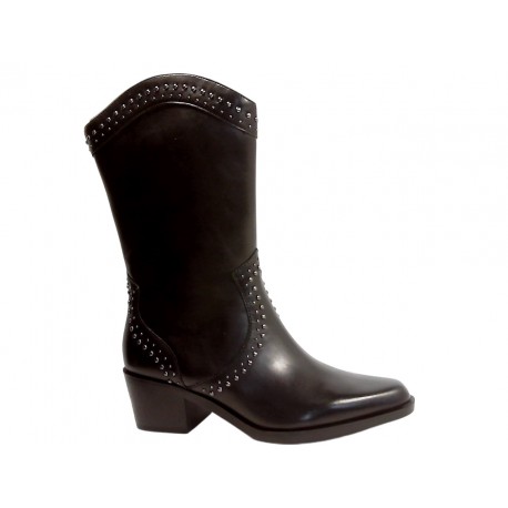 25707-23 TAMARIS MATERIALMIX AUS LEDER UND SYNTHET - 001 BLACK